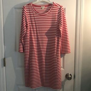 JCrew striped dress
